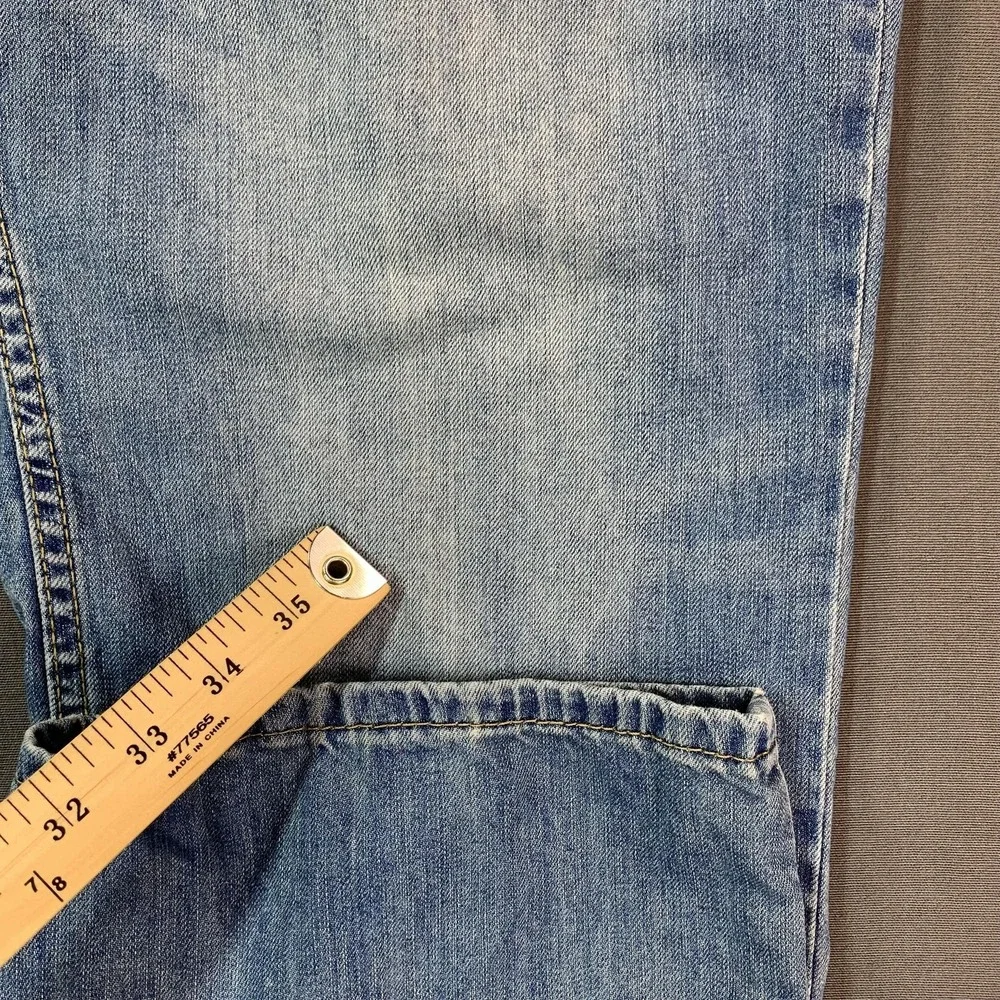 Levis 559 Jeans Mens 40x31 Blue Denim Relaxed Straight Leg Light‎ Wash Faded